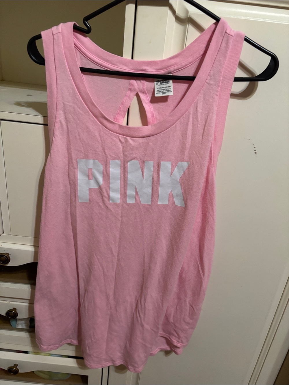 PINK Victoria's Secret Light Pink Logo Tank